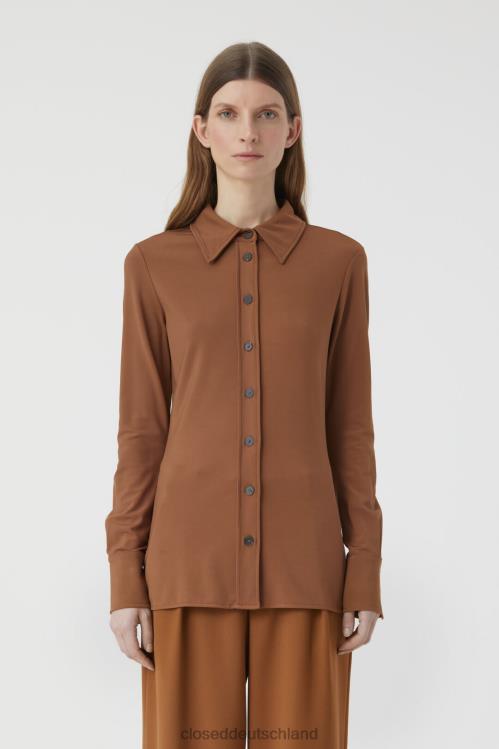 Kleidung kastanienbraun 0RP8Z490 CLOSED Viskosebluse Frauen