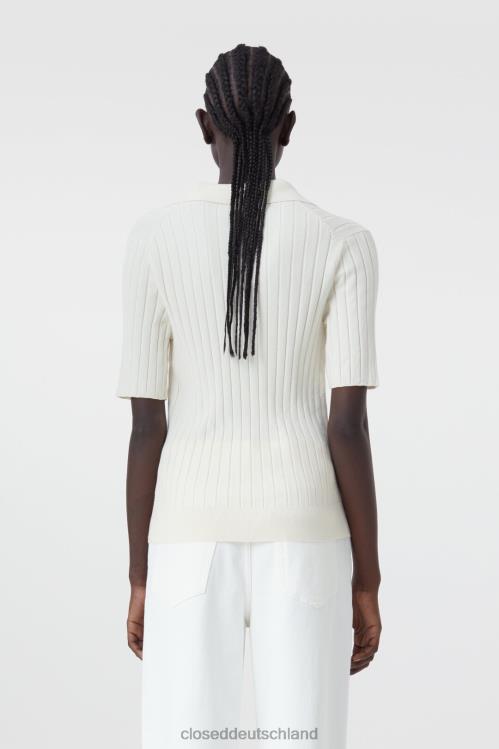 Kleidung naturfarben 0RP8Z1525 CLOSED Gestricktes Poloshirt Frauen