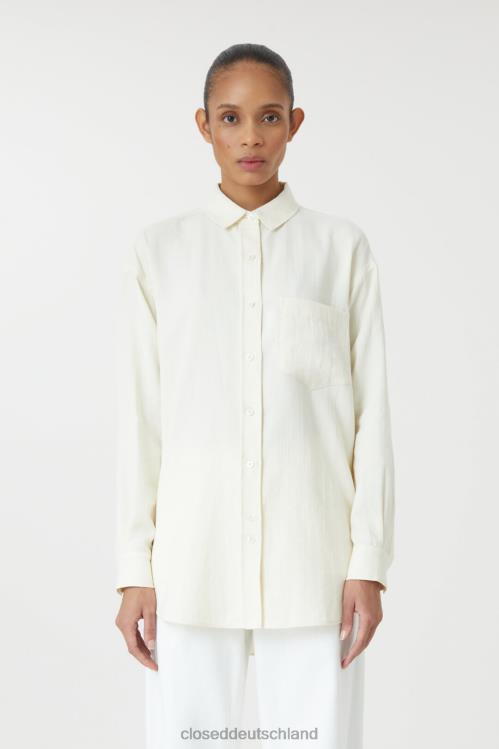 Kleidung naturfarben 0RP8Z1602 CLOSED Baumwoll-Longshirt Frauen