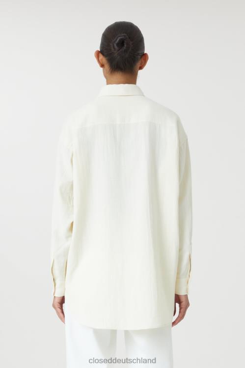 Kleidung naturfarben 0RP8Z1602 CLOSED Baumwoll-Longshirt Frauen