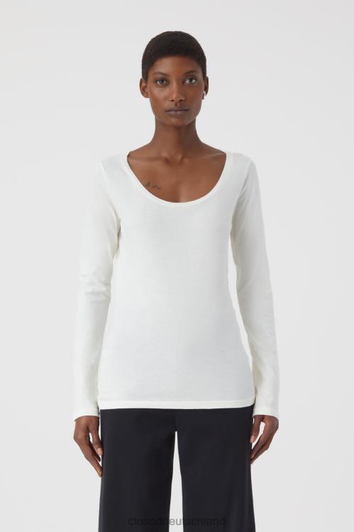 Kleidung naturfarben 0RP8Z1661 CLOSED Langarm-Shirt Frauen