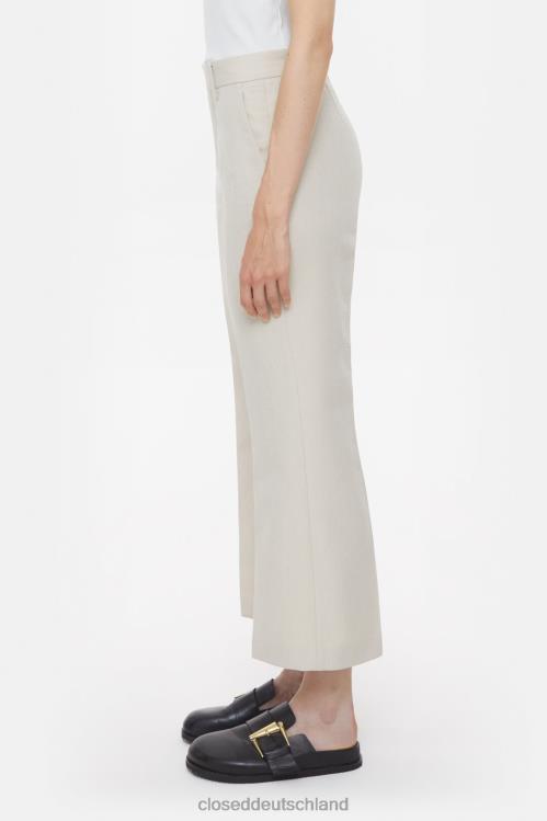 Kleidung Gips beige 0RP8Z159 CLOSED Hose im Wharton-Stil Frauen