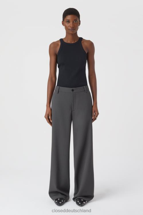 Kleidung Holzkohle 0RP8Z147 CLOSED Hose im Judy-Stil Frauen