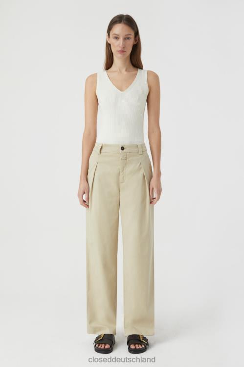 Kleidung Schilfbeige 0RP8Z1298 CLOSED Hosen-Stil Brooks Frauen