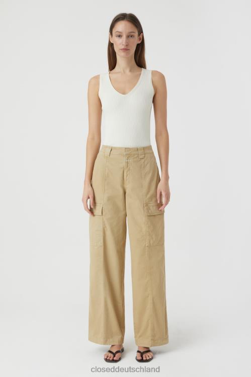 Kleidung Schilfbeige 0RP8Z1373 CLOSED Hose im Roye-Stil Frauen