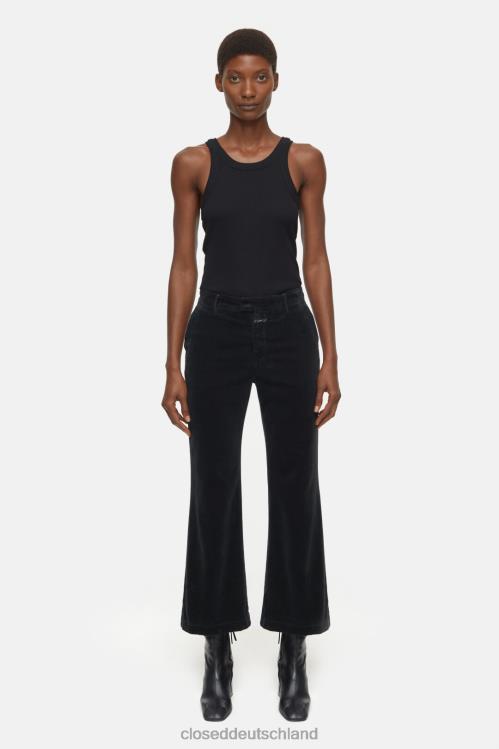 Kleidung Schwarz 0RP8Z155 CLOSED Hose im Wharton-Stil Frauen