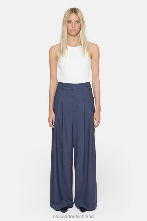 Kleidung Weltraumblau 0RP8Z169 CLOSED Hose im Hanbury-Stil Frauen