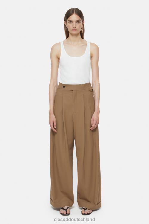 Kleidung brauner Zucker 0RP8Z170 CLOSED Hose im Hanbury-Stil Frauen