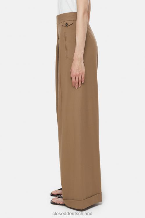 Kleidung brauner Zucker 0RP8Z170 CLOSED Hose im Hanbury-Stil Frauen