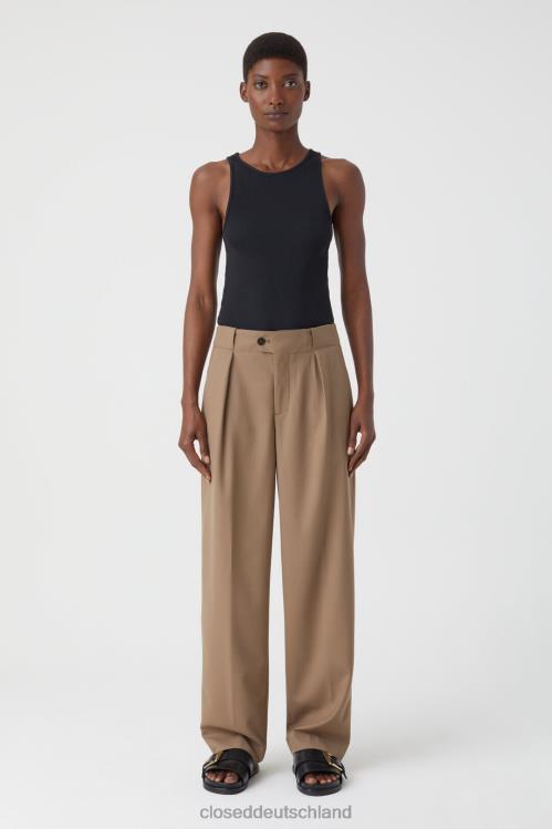 Kleidung brauner Zucker 0RP8Z177 CLOSED Hose im Mawson-Stil Frauen