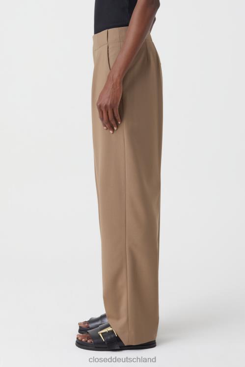 Kleidung brauner Zucker 0RP8Z177 CLOSED Hose im Mawson-Stil Frauen