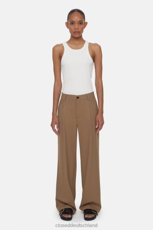 Kleidung brauner Zucker 0RP8Z240 CLOSED Hosen-Stil Brooks Frauen