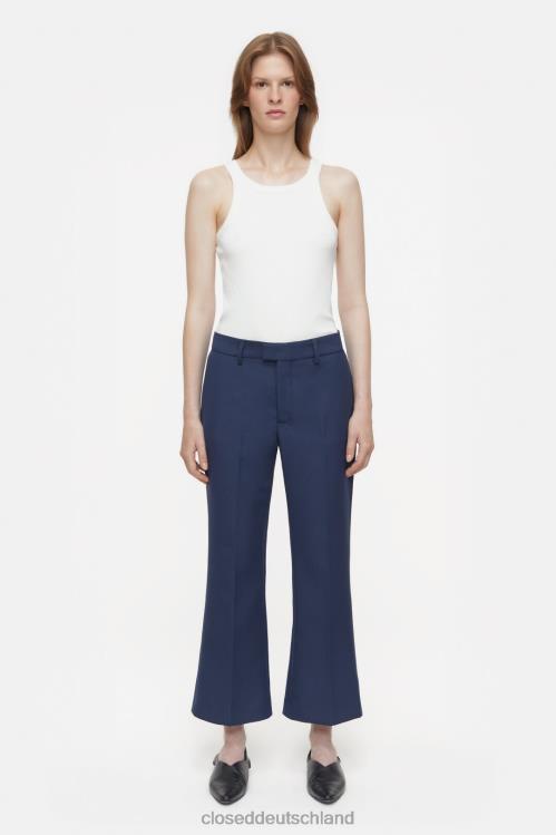 Kleidung dunkle Nacht 0RP8Z163 CLOSED Hose im Wharton-Stil Frauen