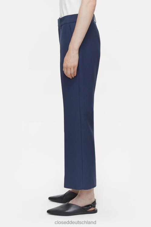 Kleidung dunkle Nacht 0RP8Z163 CLOSED Hose im Wharton-Stil Frauen
