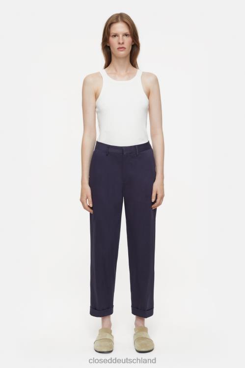 Kleidung dunkle Nacht 0RP8Z217 CLOSED Hosenstil Auckley 8 Frauen