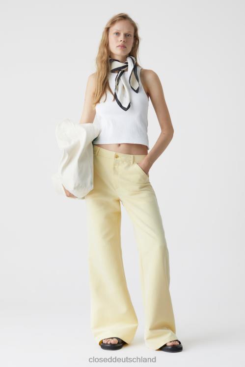 Kleidung gelbe Orchidee 0RP8Z1331 CLOSED Hose im Cholet-Stil Frauen