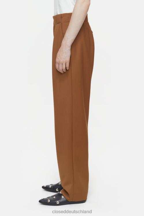 Kleidung kastanienbraun 0RP8Z181 CLOSED Hose im Mawson-Stil Frauen