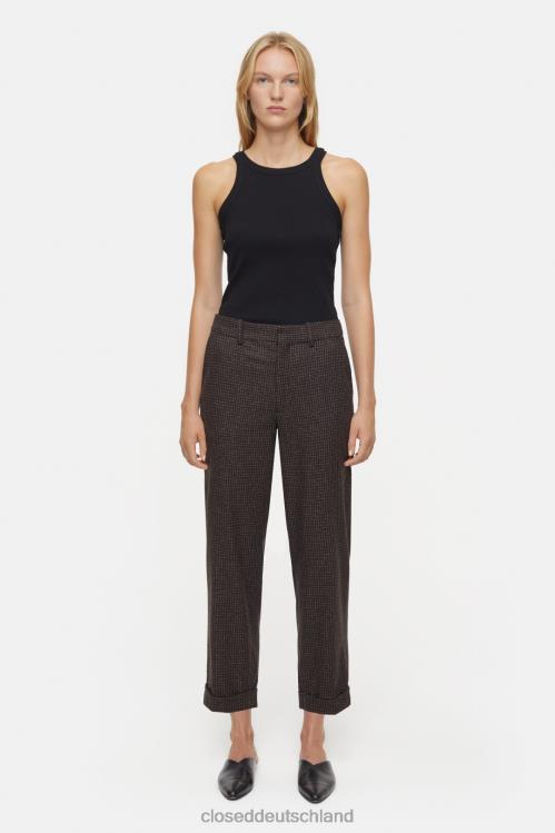 Kleidung kastanienbraun 0RP8Z225 CLOSED Hosenstil Auckley 8 Frauen