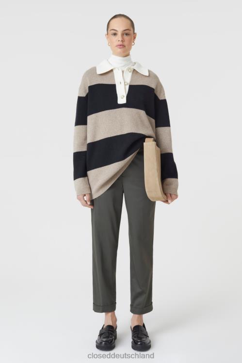 Kleidung schwarz gewaschen 0RP8Z1295 CLOSED Hosenstil Auckley 9 Frauen