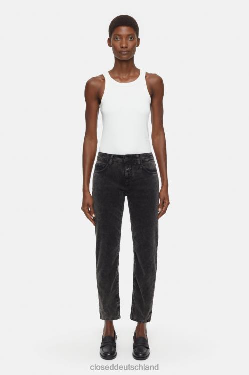 Kleidung schwarz gewaschen 0RP8Z242 CLOSED Bäckerhose im Hosenstil Frauen