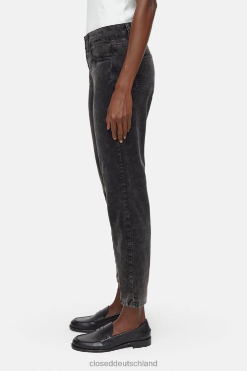 Kleidung schwarz gewaschen 0RP8Z242 CLOSED Bäckerhose im Hosenstil Frauen