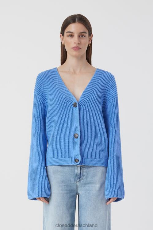Kleidung Chambrayblau 0RP8Z388 CLOSED Strickjacke aus Bio-Baumwolle Frauen
