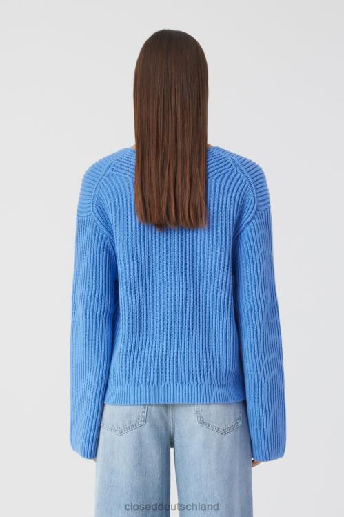 Kleidung Chambrayblau 0RP8Z388 CLOSED Strickjacke aus Bio-Baumwolle Frauen