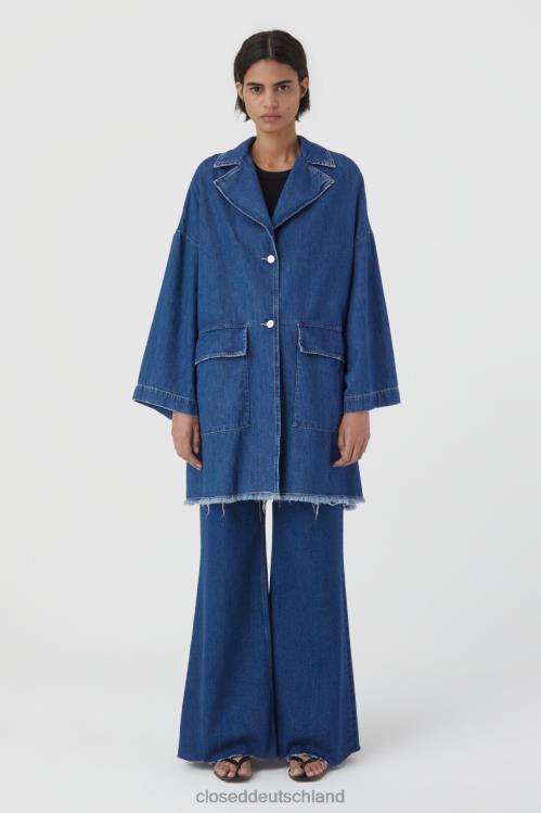 Kleidung Dunkelblau 0RP8Z279 CLOSED Jeansmantel Frauen