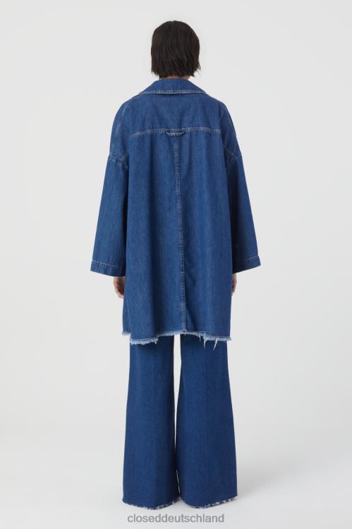 Kleidung Dunkelblau 0RP8Z279 CLOSED Jeansmantel Frauen