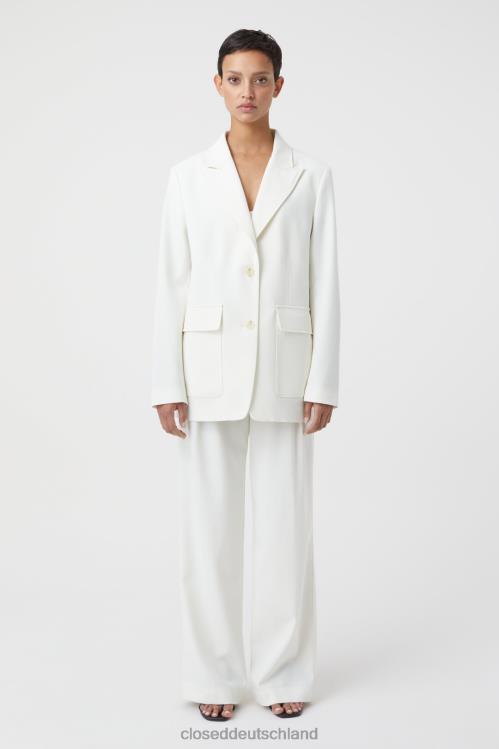 Kleidung Elfenbein 0RP8Z1413 CLOSED Lässiger Blazer Frauen