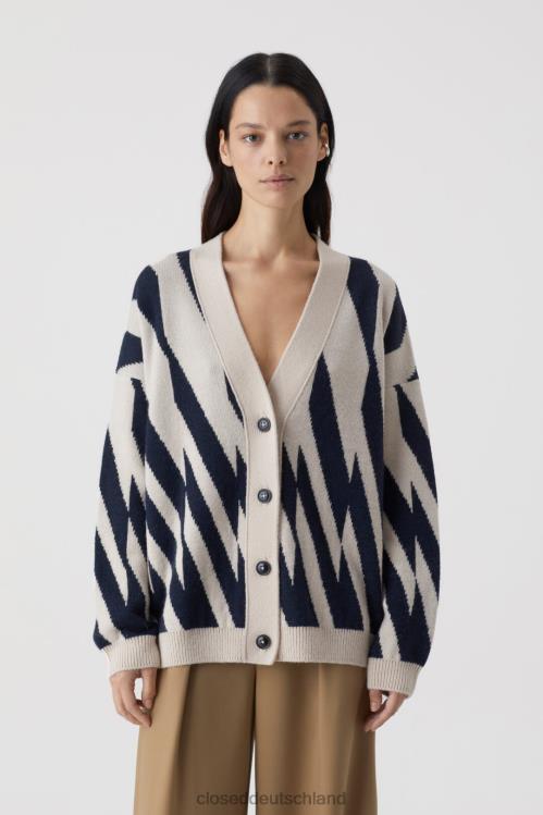 Kleidung Elfenbein 0RP8Z1527 CLOSED Lässiger Cardigan aus Alpakawolle Frauen