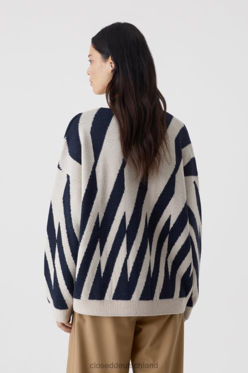 Kleidung Elfenbein 0RP8Z1527 CLOSED Lässiger Cardigan aus Alpakawolle Frauen