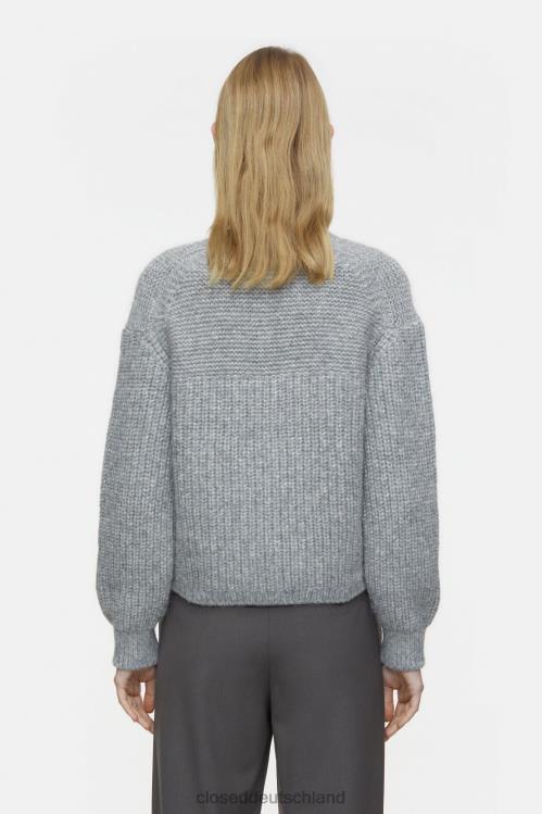 Kleidung Grau meliert 0RP8Z342 CLOSED Strickjacke aus Alpaka-Mix Frauen
