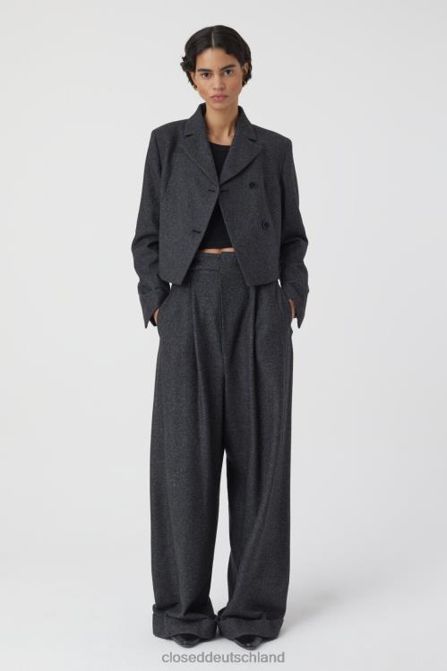 Kleidung Holzkohle 0RP8Z255 CLOSED Kurzer Blazer Frauen