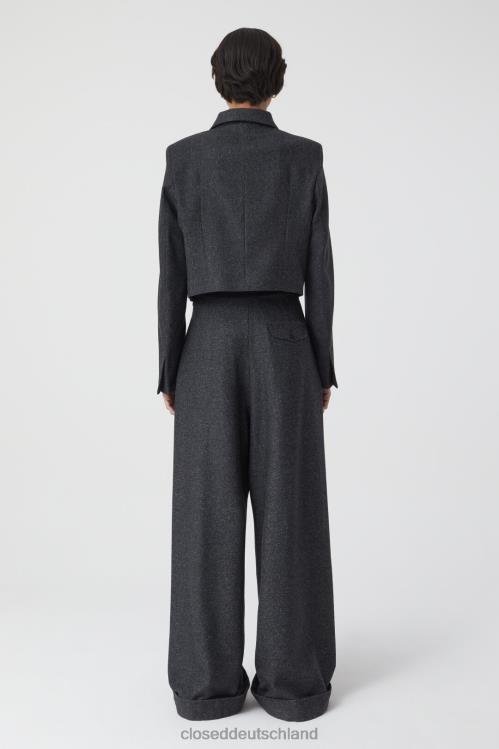 Kleidung Holzkohle 0RP8Z255 CLOSED Kurzer Blazer Frauen