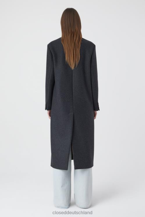 Kleidung Holzkohle 0RP8Z264 CLOSED maßgeschneiderter Mantel Frauen