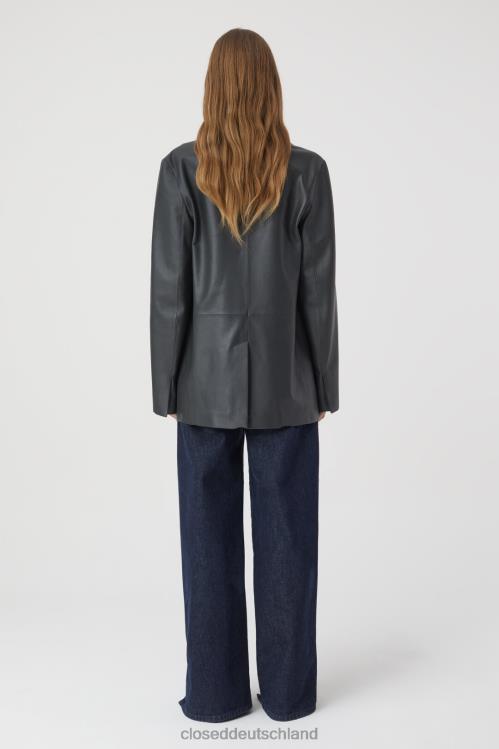 Kleidung Holzkohle 0RP8Z305 CLOSED Lederblazer Frauen