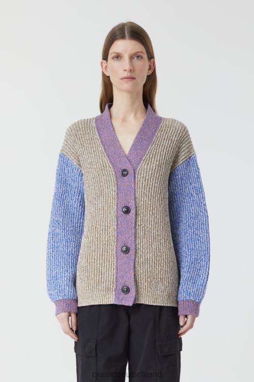 Kleidung Mehrfarbig 0RP8Z1454 CLOSED Grobstrick-Cardigan aus Mouline Frauen