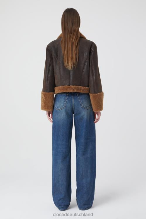 Kleidung Mokka 0RP8Z256 CLOSED Jacke aus Lammfell Frauen