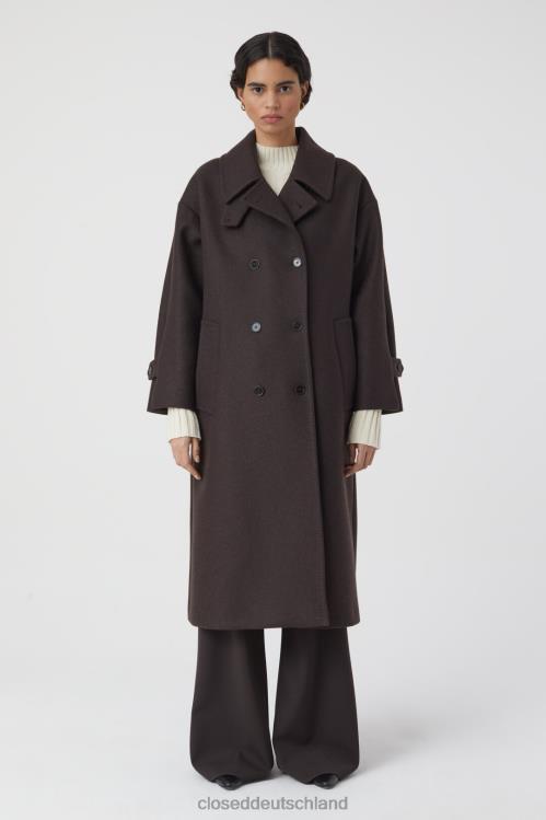 Kleidung Mokka 0RP8Z257 CLOSED langer Mantel Frauen
