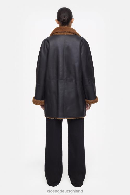 Kleidung Mokka 0RP8Z284 CLOSED Mantel aus Lammfell Frauen