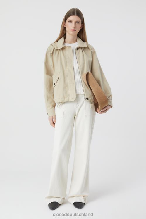 Kleidung Schilfbeige 0RP8Z1424 CLOSED kurze Jacke Frauen