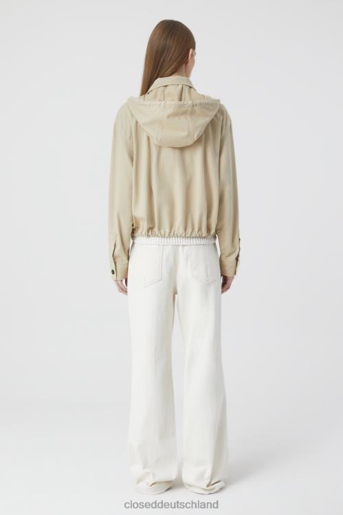 Kleidung Schilfbeige 0RP8Z1424 CLOSED kurze Jacke Frauen