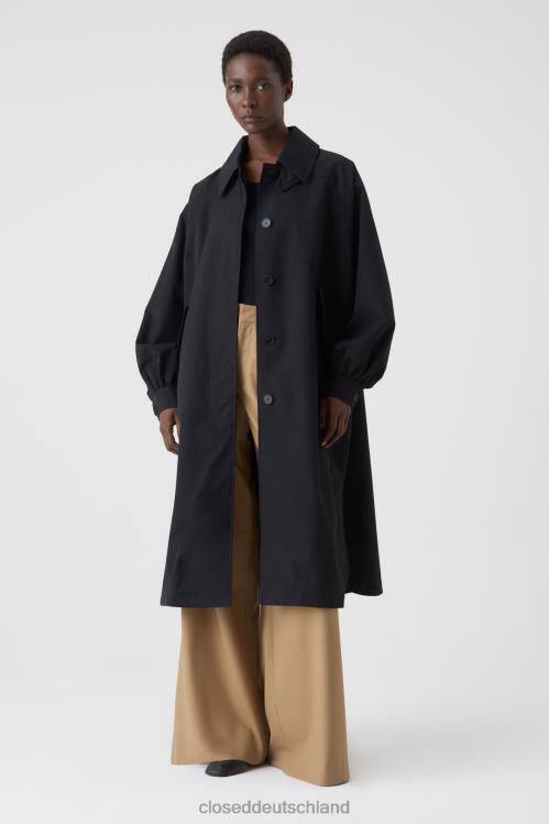 Kleidung Schwarz 0RP8Z1430 CLOSED Trenchcoat aus Baumwolle Frauen