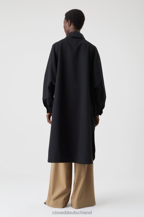 Kleidung Schwarz 0RP8Z1430 CLOSED Trenchcoat aus Baumwolle Frauen