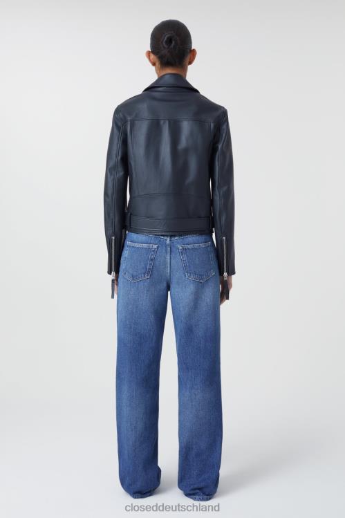 Kleidung Schwarz 0RP8Z1444 CLOSED Biker-Lederjacke Frauen