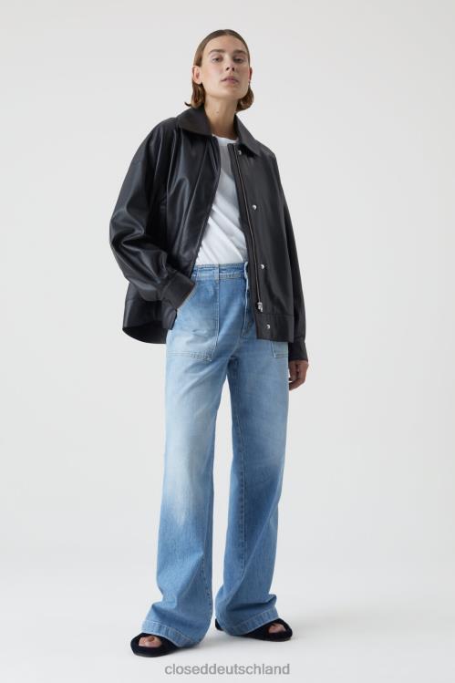 Kleidung Schwarz 0RP8Z1445 CLOSED leichte Lederjacke Frauen