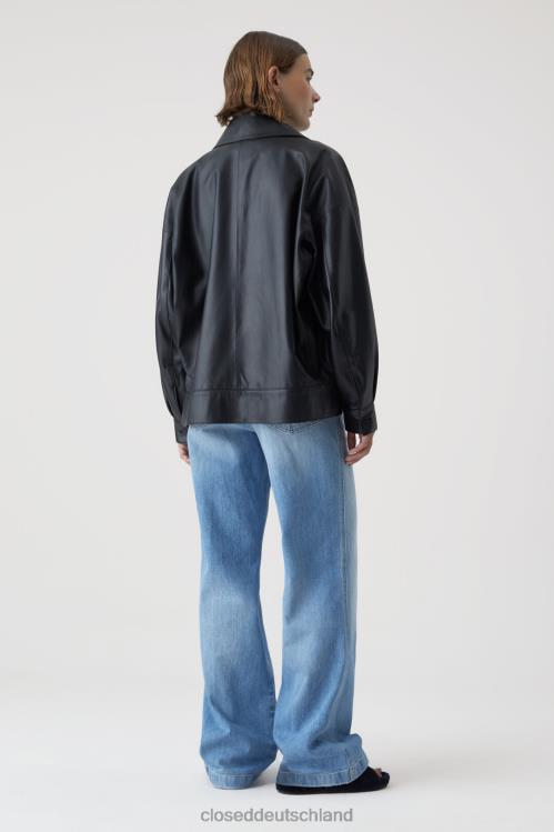 Kleidung Schwarz 0RP8Z1445 CLOSED leichte Lederjacke Frauen