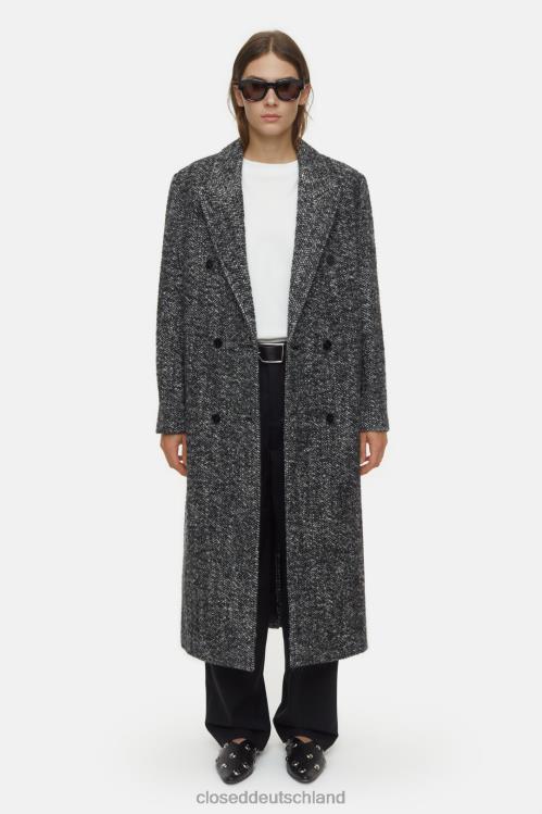 Kleidung Schwarz 0RP8Z254 CLOSED maßgeschneiderter Mantel Frauen