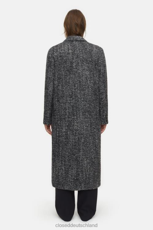 Kleidung Schwarz 0RP8Z254 CLOSED maßgeschneiderter Mantel Frauen
